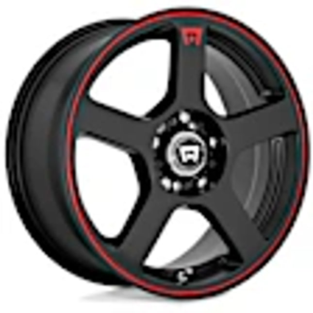Motegi® MR11656508740 Aluminum Black Wheel, 15 in. X 6.5 in., 4 x 4.25 Bolt Pattern