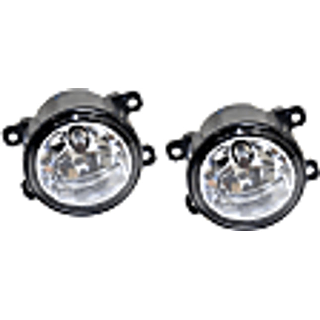 Replacement Front, Driver and Passenger Side Halogen Fog Light, With bulb(s)